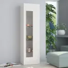 Vitrina de living de design din lemn alb, antracit sau beton - Suzana Viadurini