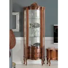 Vitrina Living 1 Usa si 2 Sertare din Lemn Made in Italy - Leonor Viadurini