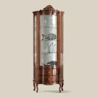 Vitrina Living 1 Usa si 2 Sertare din Lemn Made in Italy - Leonor Viadurini