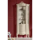 Vitrina din lemn pentru living cu 1 usa de lux Made in Italy - Leonor Viadurini