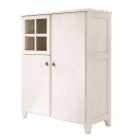 Structura vitrina living din lemn masiv de brad Made in Italy - Pascual Viadurini