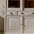 Vitrină din lemn masiv de tec cu 4 uși și 3 sertare - Aikido Viadurini