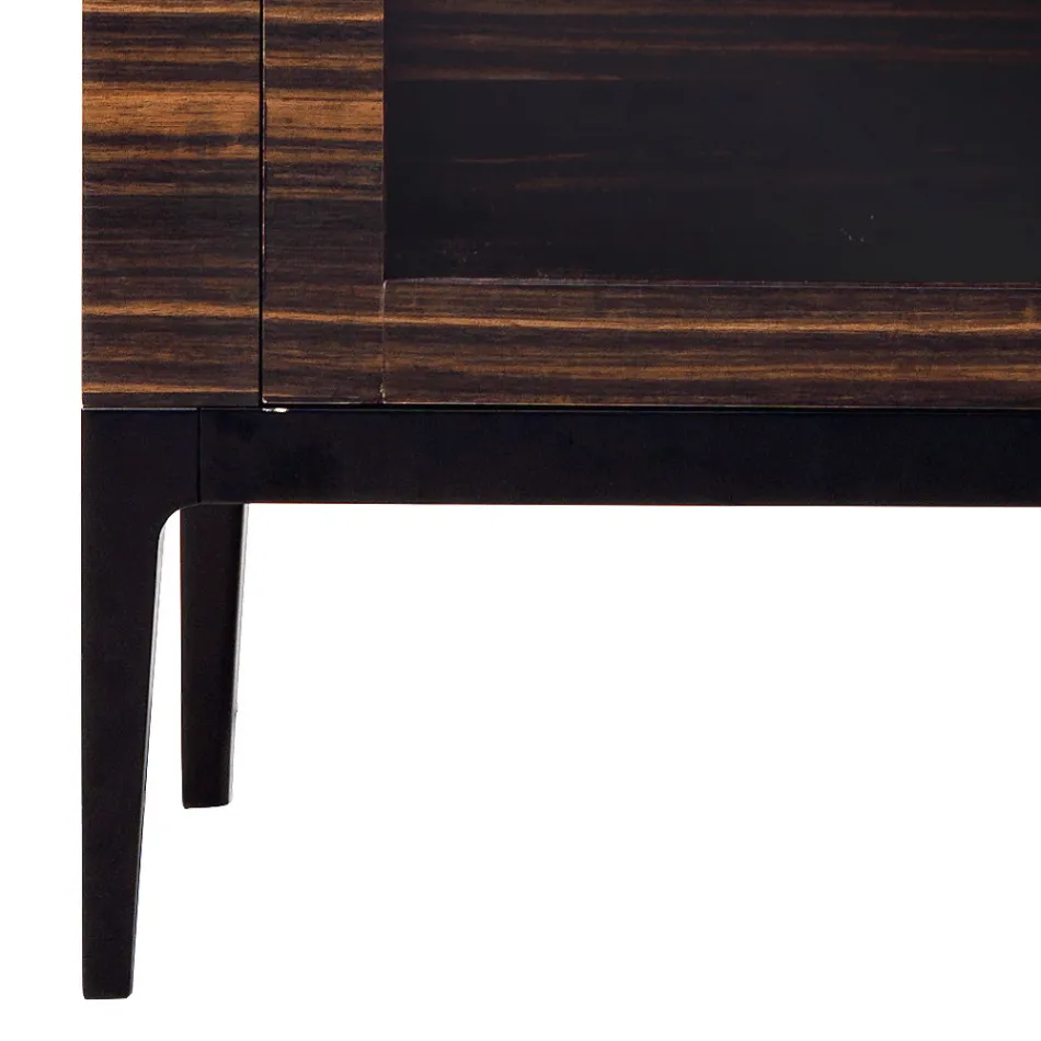 Grilli Zarafa dulap din lemn masiv cu 2 uși fabricate în Italia de design Viadurini