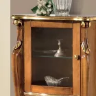 Vitrina pentru living cu 1 usa de sticla si 3 sertare Made in Italy - Londra Viadurini