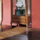 Vitrina cu 1 sertar, 1 usa si polite din sticla Made in Italy - Anansi Viadurini