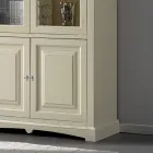 Vitrina cu 2 usi din lemn si 2 usi din sticla Made in Italy - Fenrir Viadurini