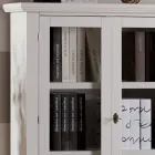 Vitrina din lemn cu 1 sertar, 2 usi si 2 rafturi Made in Italy - Nanna Viadurini