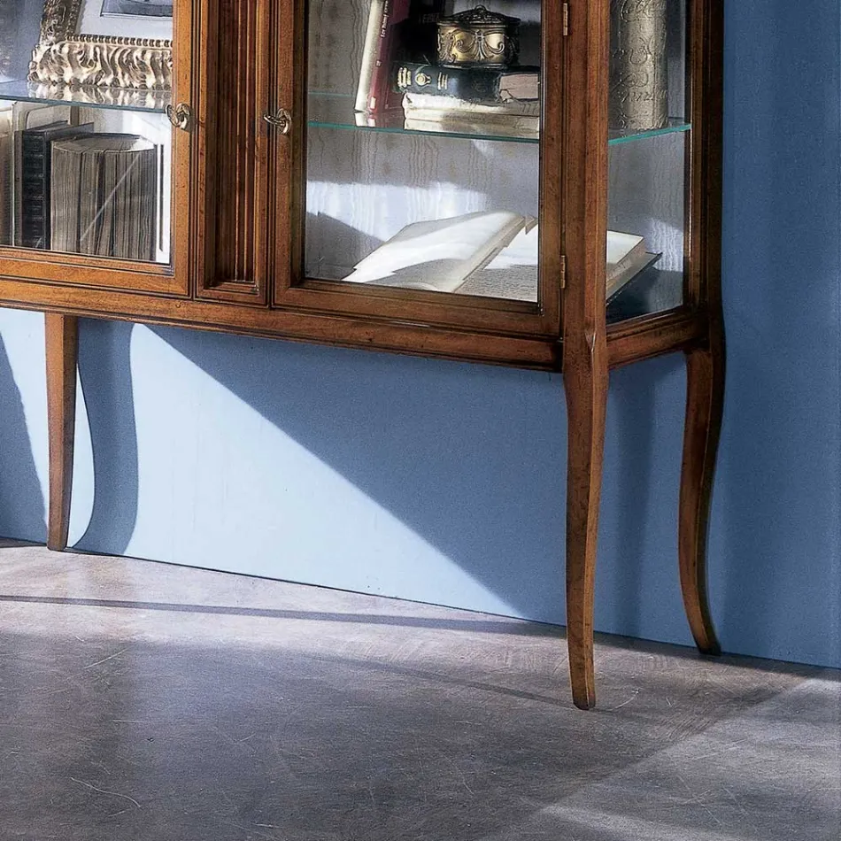 Vitrina din lemn masiv Toulipier Made in Italy - Chantico Viadurini