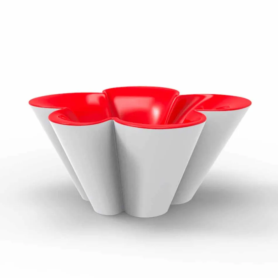 Vondom Agatha planter de design modern de polietilena colorate în aer liber Viadurini