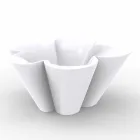 Vondom Agatha planter de design modern de polietilena colorate în aer liber Viadurini