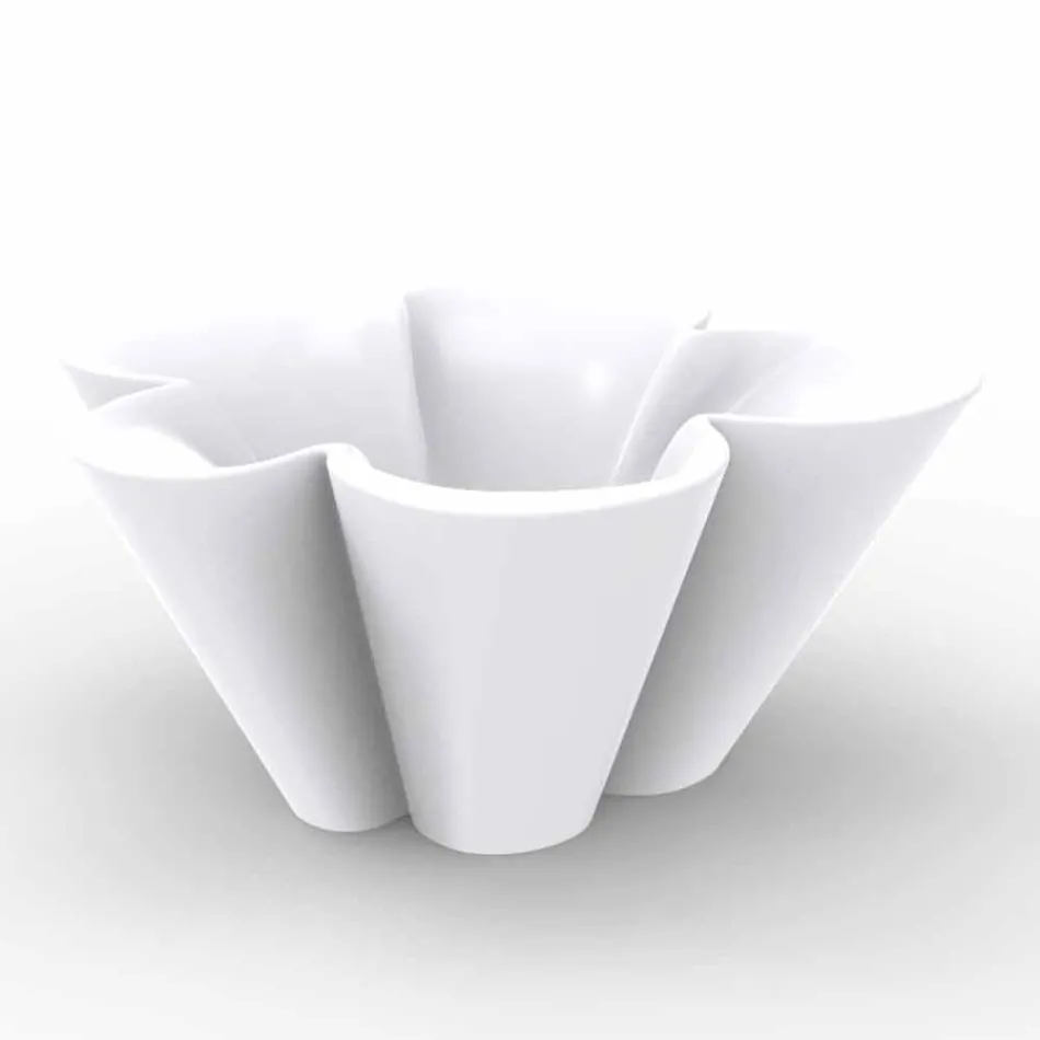 Vondom Agatha planter de design modern de polietilena colorate în aer liber Viadurini