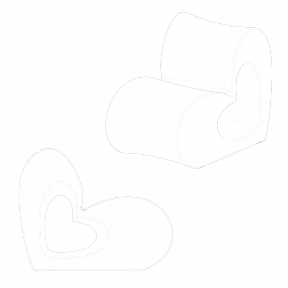 Vondom Agatha fotoliu de design modern din polietilenă colorată Viadurini