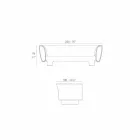 Vondom Bum Bum design modern, cu design negru, cu lacăt de grădină Viadurini