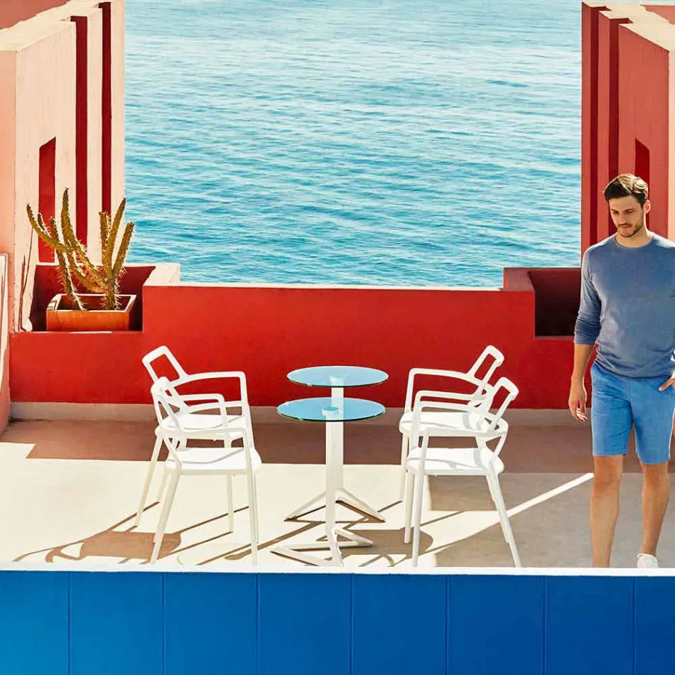 Vondom Delta scaun modern din polipropilenă de design Viadurini