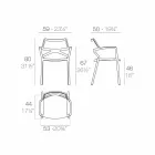 Vondom Delta scaun modern din polipropilenă de design Viadurini