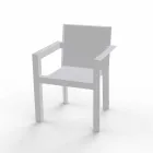 Scaun în aer liber Vondom Frame cu cotiere de design modern Viadurini