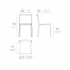 Scaun de grădină Vondom Quartz cu design modern Viadurini