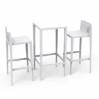 Vondom Spritz Set de masă de grădină și două scaune de design alb Viadurini