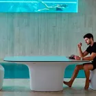 Vondom Ufo masă exterioară de design exterior L200xP100 cm Viadurini