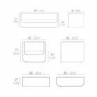 Vondom Ulm salon în aer liber cu design alb modern Viadurini