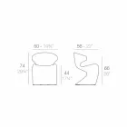 Vondom Wing scaun de design modern de gradina Viadurini