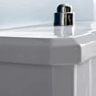 Apa Monobloc clasic în ceramică albă cu cutie fabricată în Italia - Marwa Viadurini